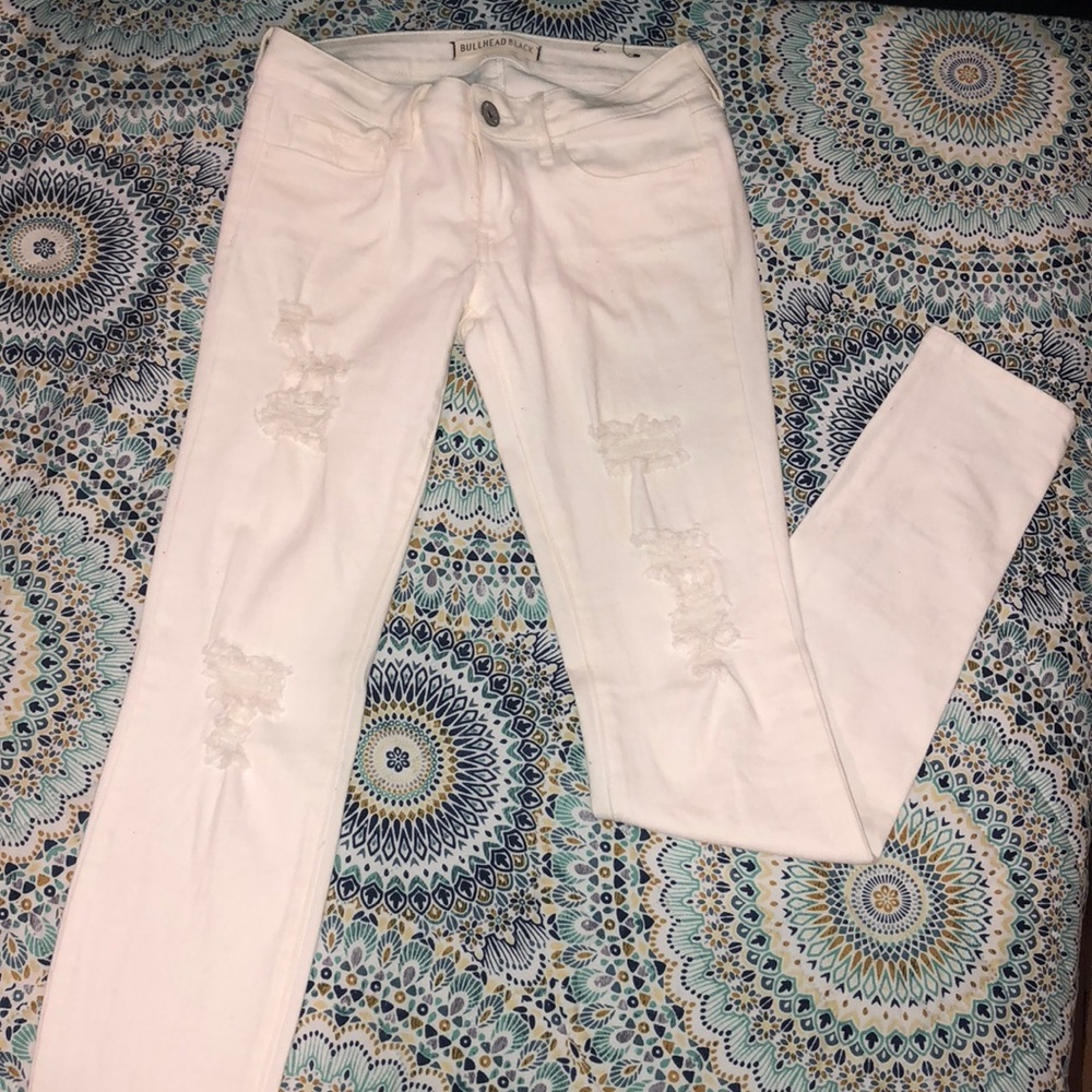Distressed jeans